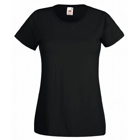T-Shirt Col Rond Noir Femme