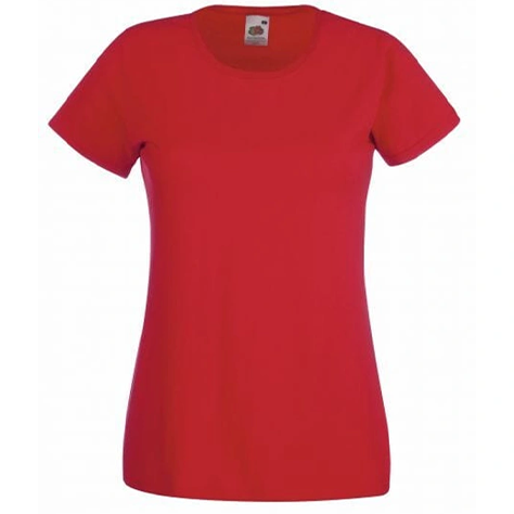T-Shirt Col Rond Rouge Femme