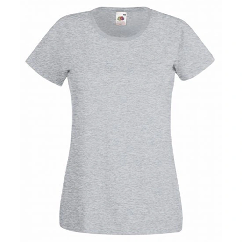 T-Shirt Col Rond Gris Femme