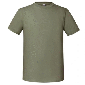 T-Shirt Col Rond Olive Homme