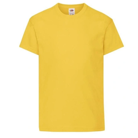 T-Shirt Col Rond Jaune Enfant