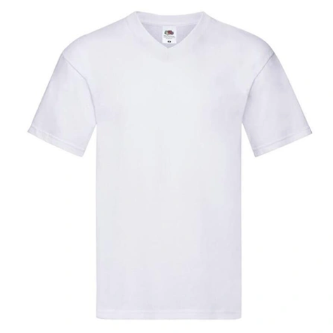 T-Shirt Col V Blanc Homme