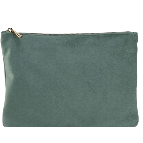 Pochette Velours écologique jade