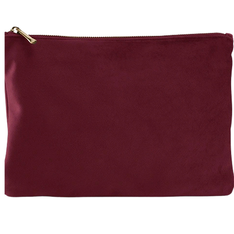 Pochette Velours écologique rubis